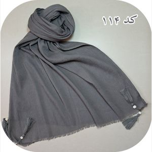 شال پلیسه منگوله دار ساده کد 114