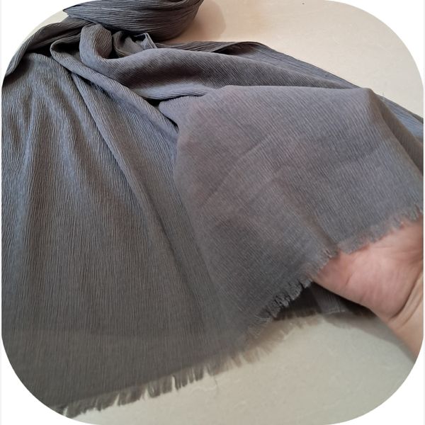 شال پلیسه منگوله دار ساده کد 114