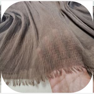 خرید اینترنتی شال پلیسه منگوله دار ساده کد 113