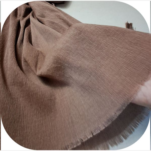 شال پلیسه منگوله دار ساده کد 111