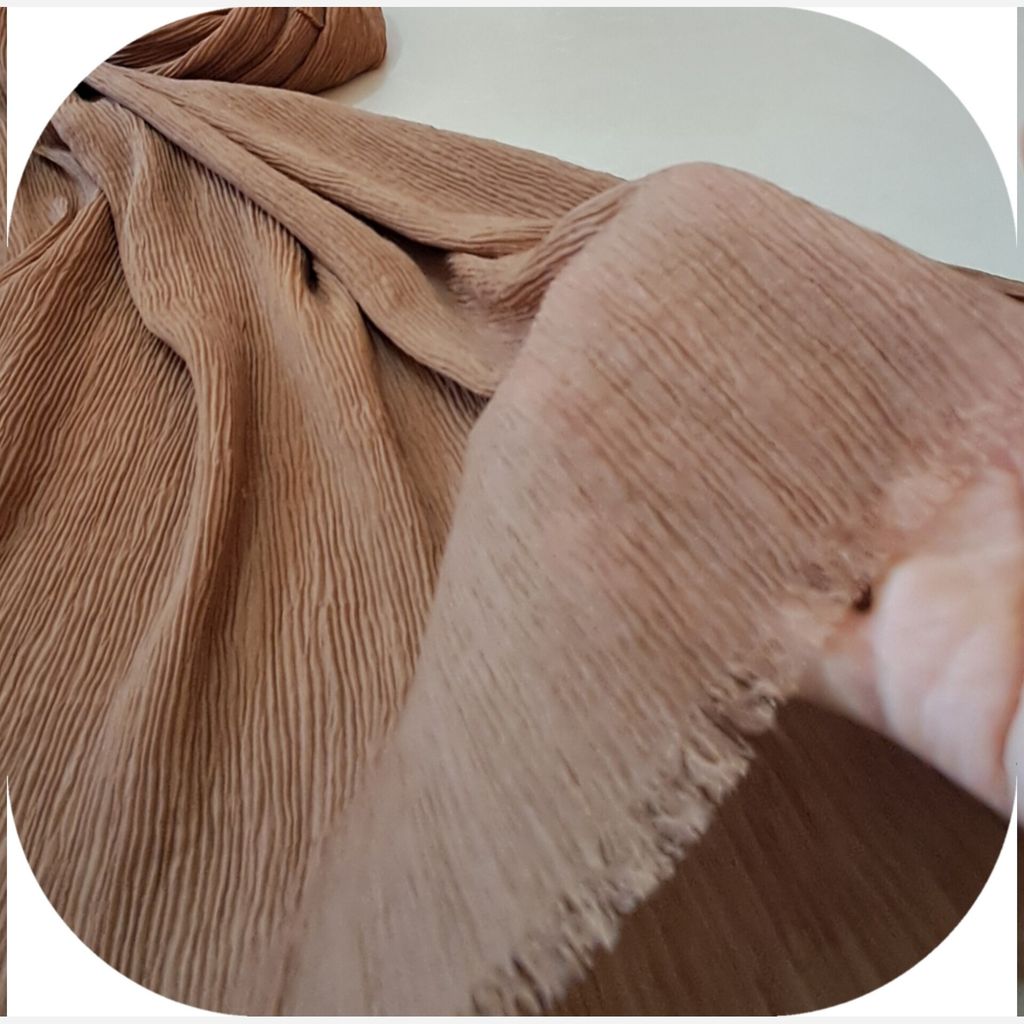 خرید انلاین شال پلیسه منگوله دار ساده کد 110