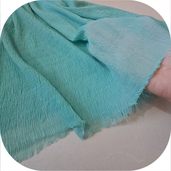 شال پلیسه منگوله دار ساده کد 109