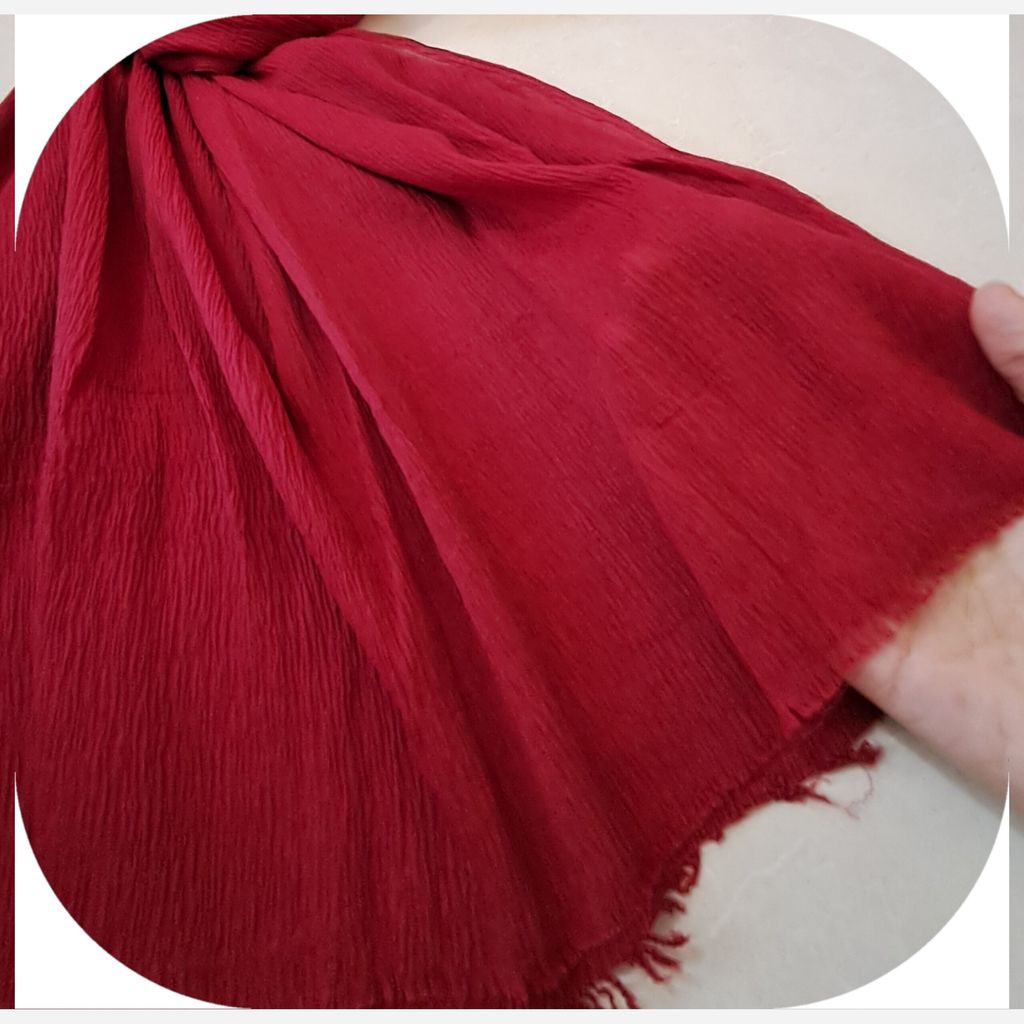 قیمت شال پلیسه منگوله دار ساده کد 104