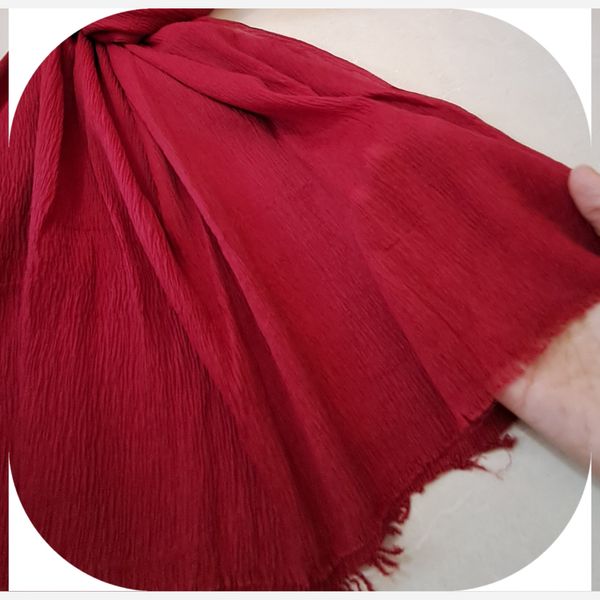 شال پلیسه منگوله دار ساده کد 104