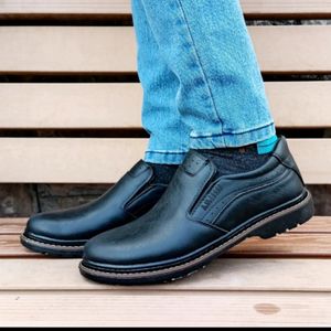 مشخصات کفش مردانه روزمره مدل کلاسیک رنگ مشکی سایز 40 تا 44