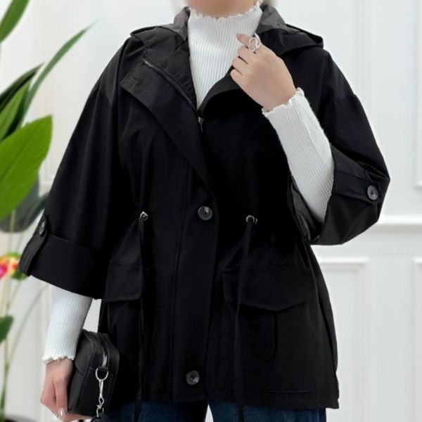 بارانی کلاهدار مانیا پارسی