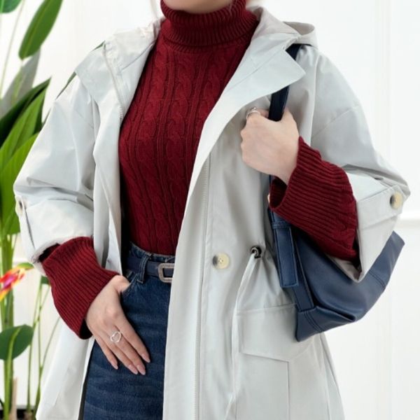 بارانی کلاهدار مانیا پارسی