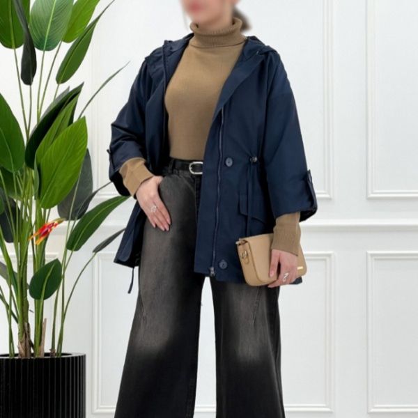 بارانی کلاهدار مانیا پارسی