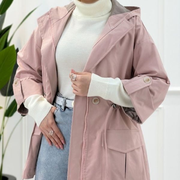 بارانی کلاهدار مانیا پارسی