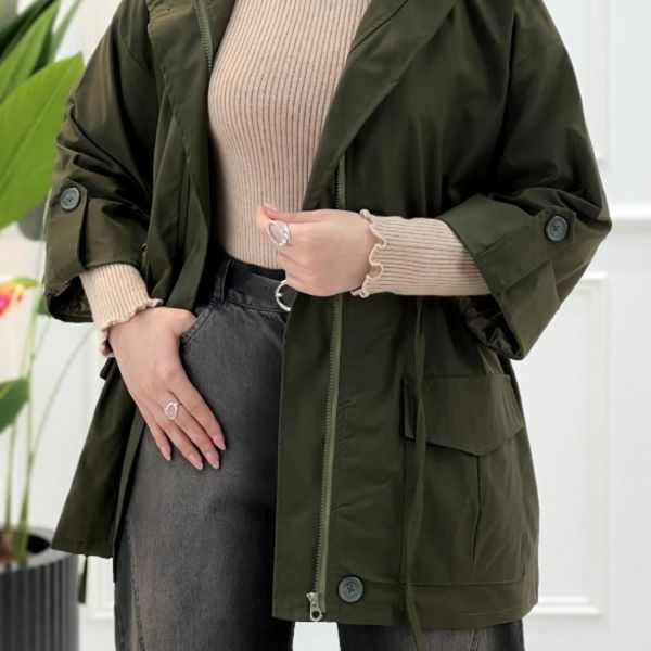 بارانی کلاهدار مانیا پارسی