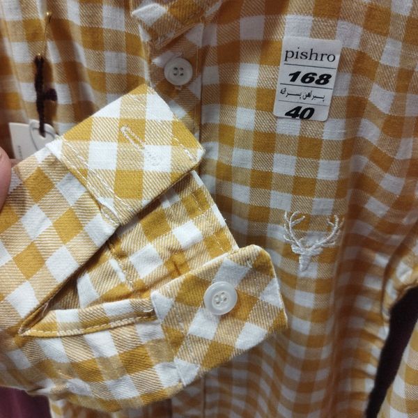 پیراهن آستین بلند پسرانه 4 خونه