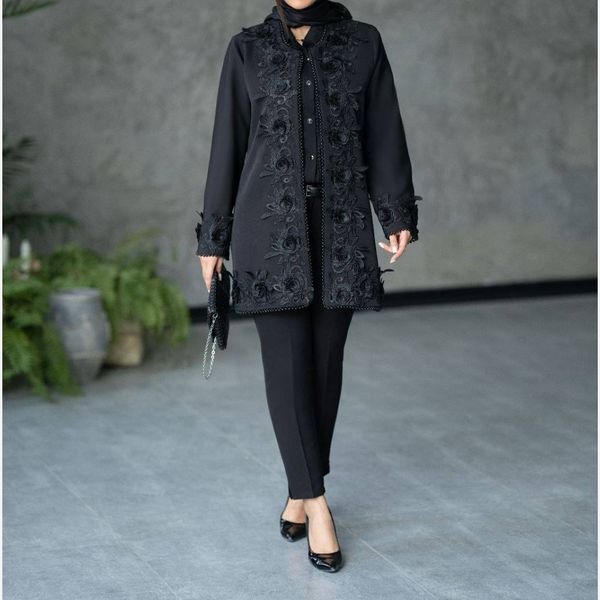 مانتو مجلسی مزونی گل برجسته