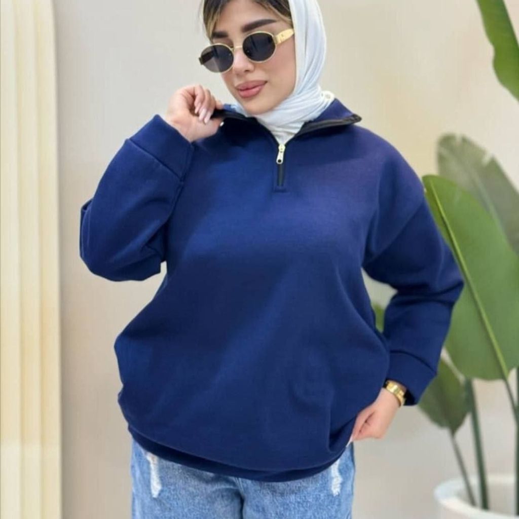 قیمت ارزان نیمزیپ سرمه ای