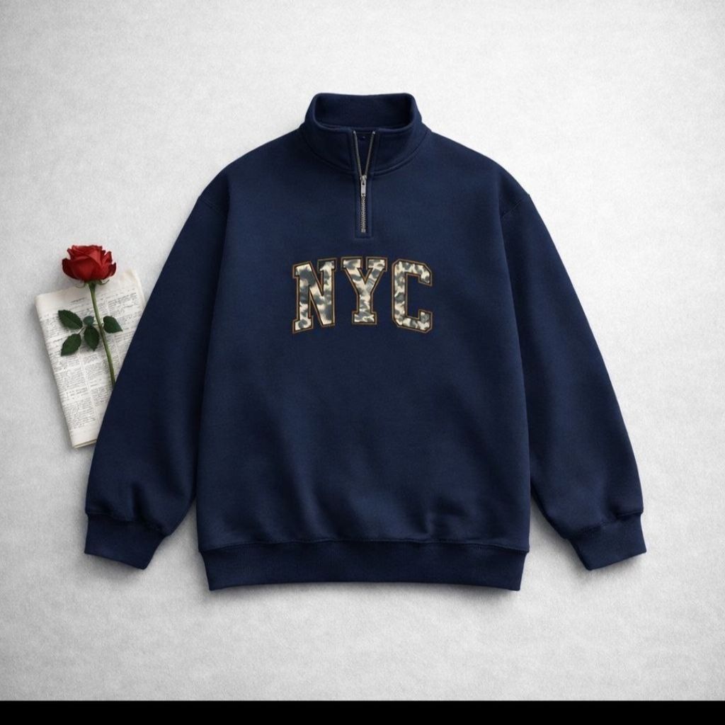 خرید انلاین نیمزیپ سرمه ای