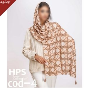 خرید اینترنتی شال برشکا منگولدار طرح Dior