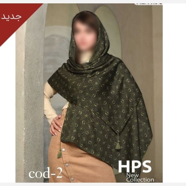 شال برشکا پلیسه چروک لب زری