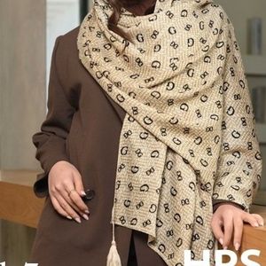 خرید انلاین شال برشکا پلیسه چروک لب زری