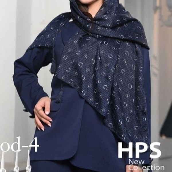 شال برشکا پلیسه چروک لب زری