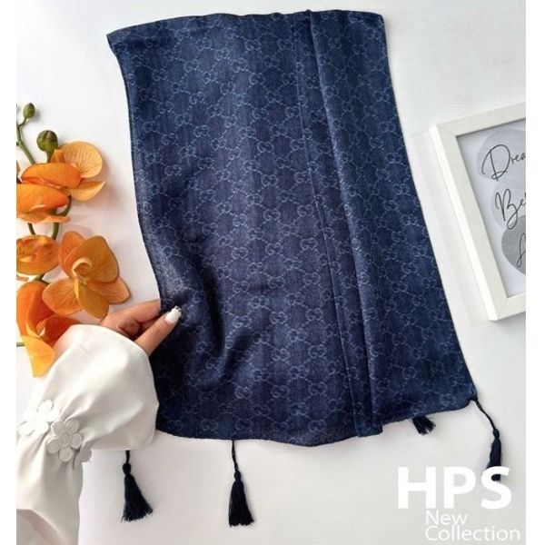 شال برشکا پلیسه منگولدار طرح جیوانجی