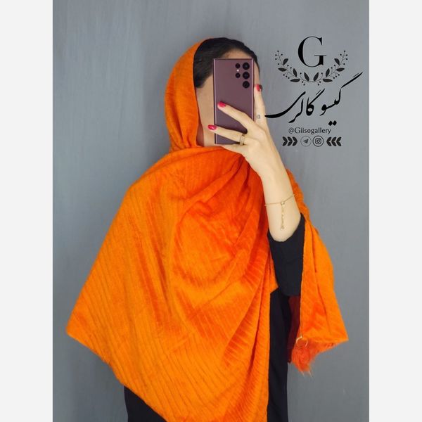 شال مخمل پم پم دار موهر پلیسه رنگبندی