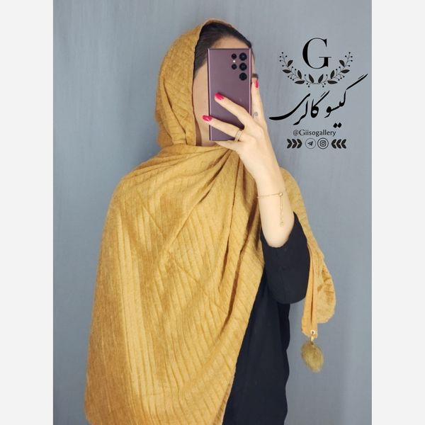 شال مخمل پم پم دار موهر پلیسه رنگبندی