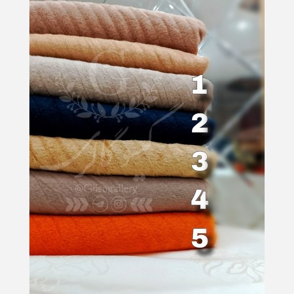 شال مخمل پم پم دار موهر پلیسه رنگبندی