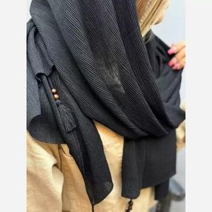 قیمت شال برشکا منگوله چوبی وارداتی مشکی