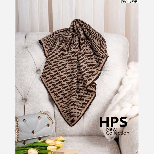 روسری کشمیر پاییزه دستدوز طرح لاورین