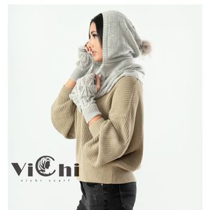 قیمت ارزان کلاه شال و ست دستکش بافت دخترانه و زنانه رنگبندی