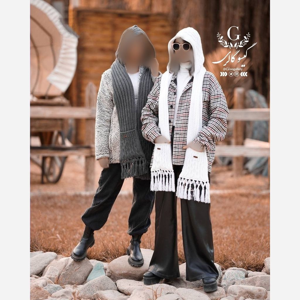 خرید اینترنتی قیمت کلاه شال بافت طرح جیبدار رنگبندی زنانه پاییزه