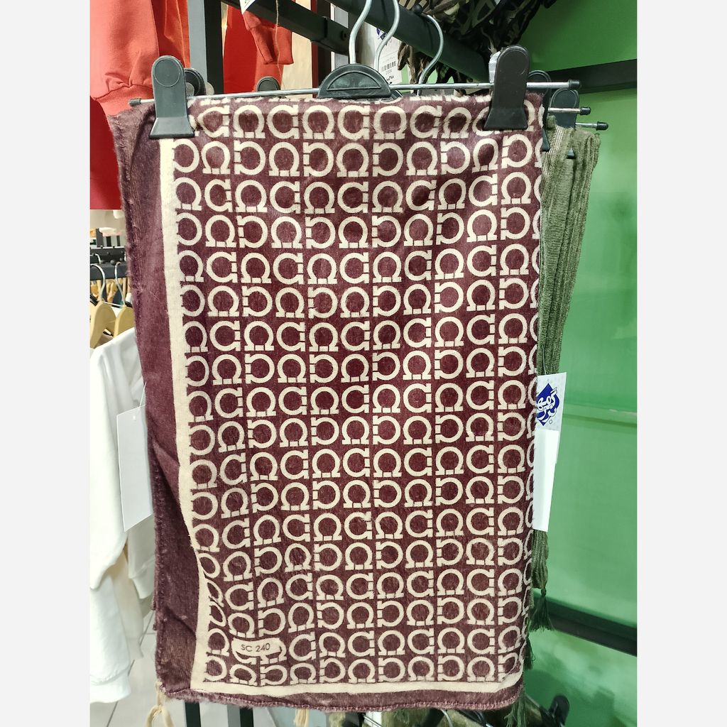 قیمت ارزان شال موهر مخمل طرحدار پاییزه