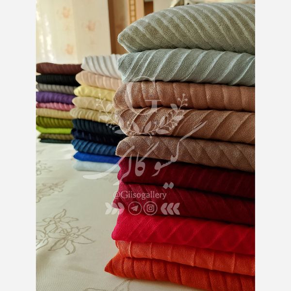 شال صدفی اعلا وکیوم پلیسه پاییزه منگولدار 