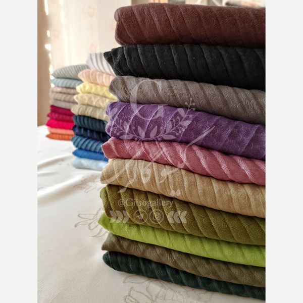 شال صدفی اعلا وکیوم پلیسه پاییزه منگولدار 