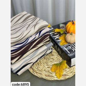 شال موهر پشمی طرحدار رنگبندی پاییزه