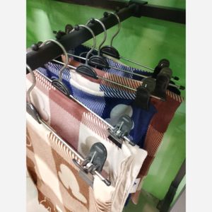 خرید اینترنتی قیمت شال موهر پشمی طرحدار رنگبندی پاییزه