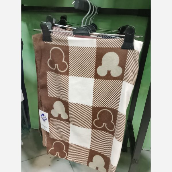 شال موهر پشمی طرحدار رنگبندی پاییزه