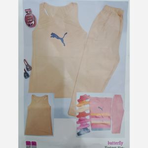 ست تاپ و شلوارک اسپورت زنانه رنگبندی و سایزبندی