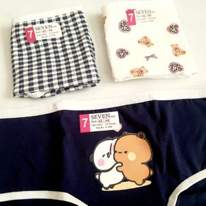 خرید آنلاین شورت زنانه سون seven سایز ایکس لارج بسته 3 عددی