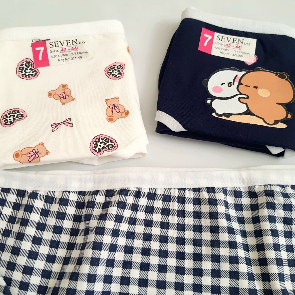 قیمت شورت زنانه سون seven سایز ایکس لارج بسته 3 عددی