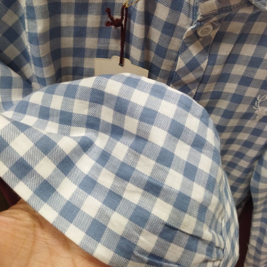 قیمت ارزان پیراهن آستین بلند پسرانه 4خونه آبی