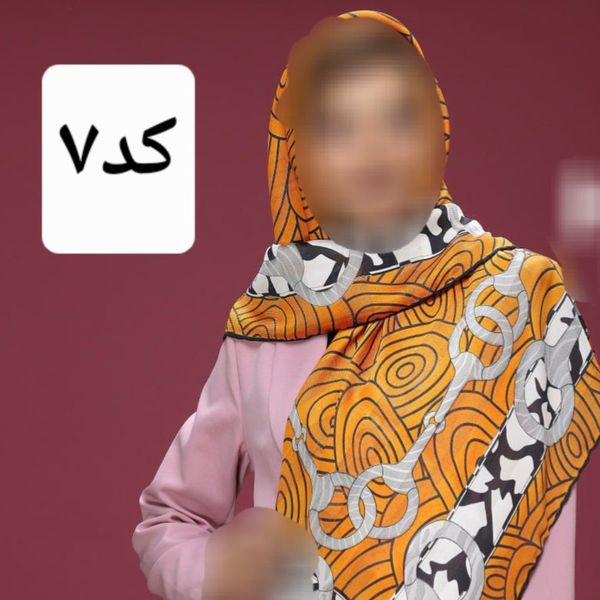 روسری ابریشم سوزنی اتوبانی قواره 120 طرح 1 دور دست دوز