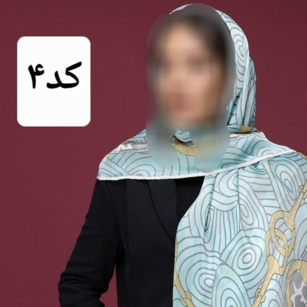 روسری ابریشم سوزنی اتوبانی قواره 120 طرح 1 دور دست دوز