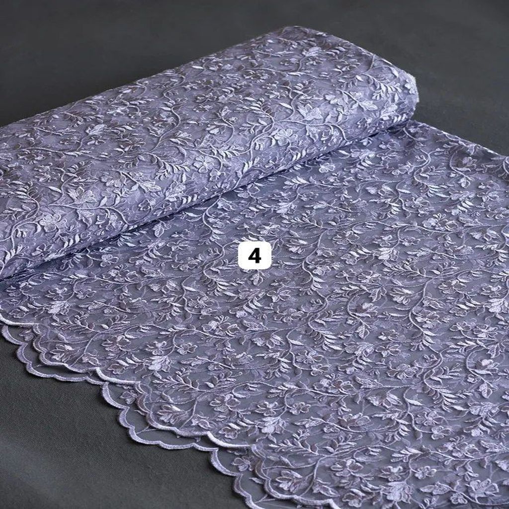 خرید اینترنتی قیمت پارچه دانتل داماس 1226 - رنگ 4