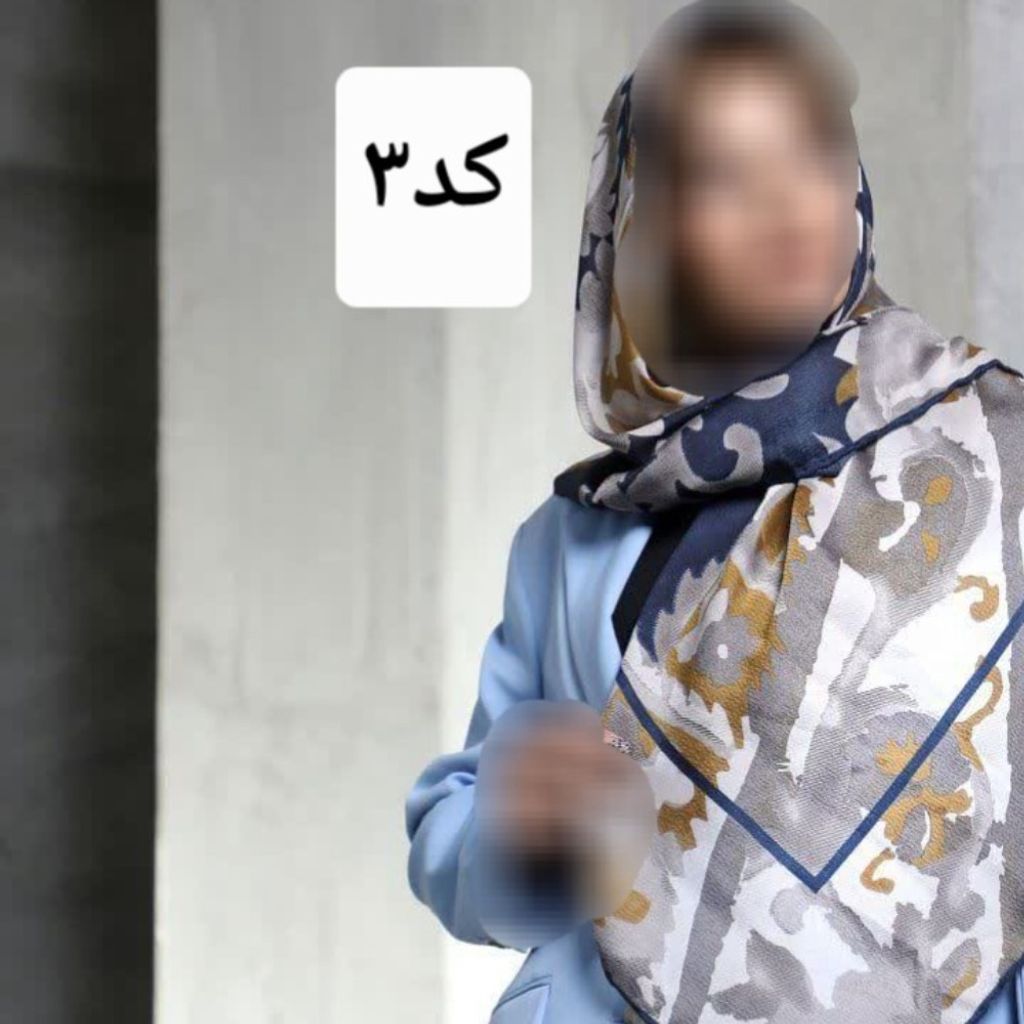 خرید انلاین روسری ابریشم پوست ماری قواره 120 دور دست دوز طرح 2