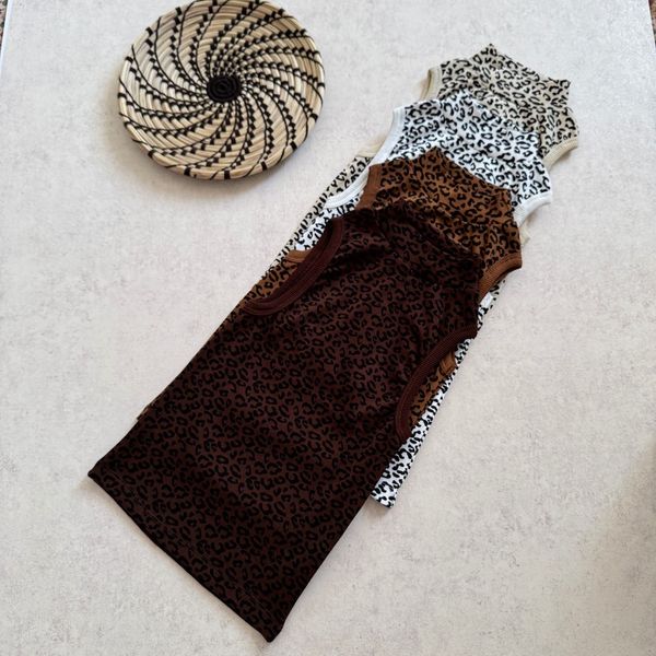 تاپ پلنگی کبریتی یقه 5سانت