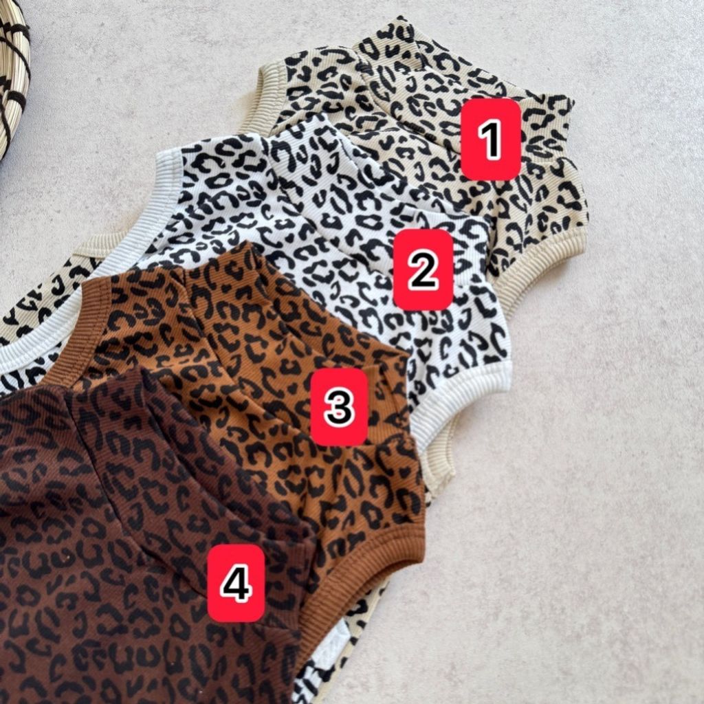 خرید انلاین تاپ پلنگی کبریتی یقه 5سانت