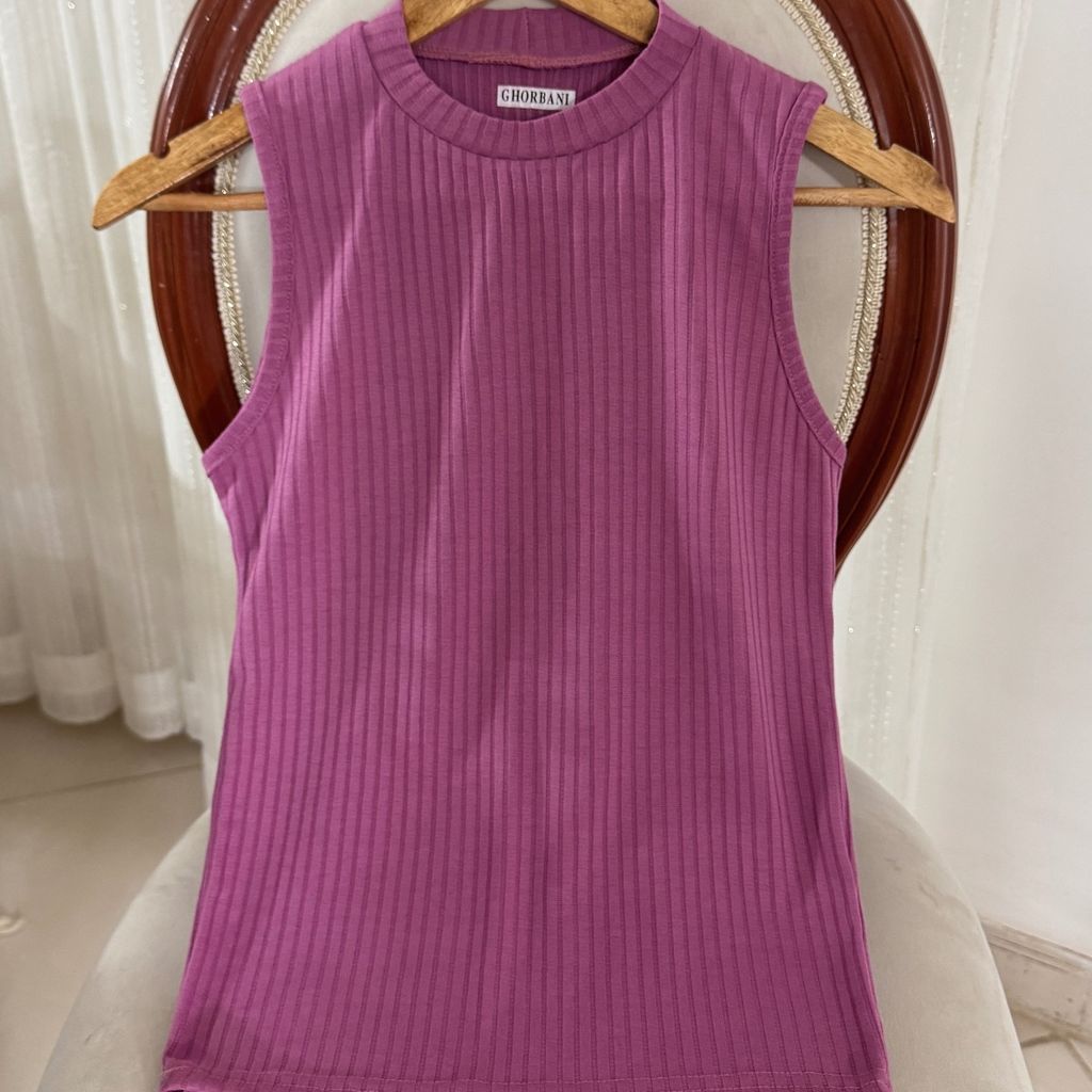 فروش اینترنتی تاپ یقه گرد کرکره ای