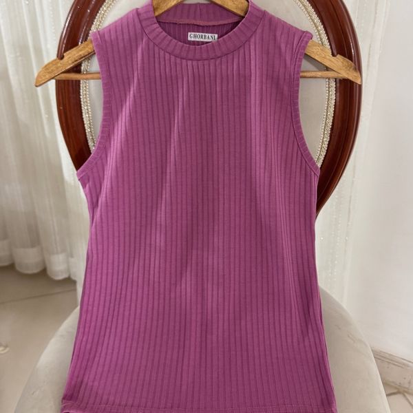 تاپ یقه گرد کرکره ای