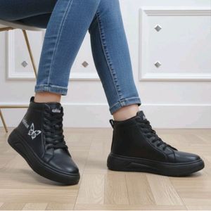 خرید اینترنتی نیم بوت ساقدار زنانه طرح پروانه