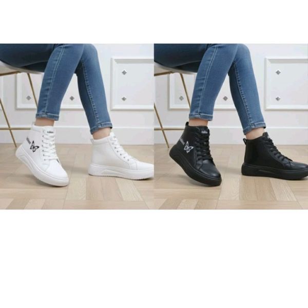 نیم بوت ساقدار زنانه طرح پروانه